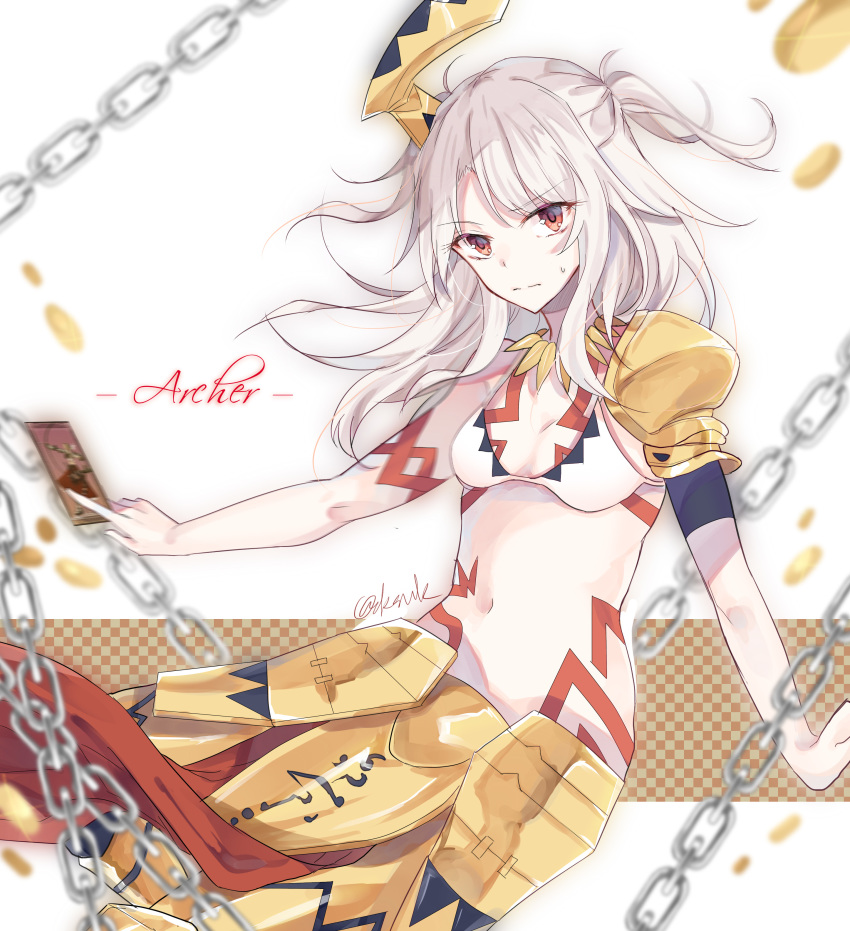 1girl, absurdres, adapted_costume, alternate_hairstyle, angelica_ainsworth, angelica_ainsworth_(archer_install), armor, bad_id