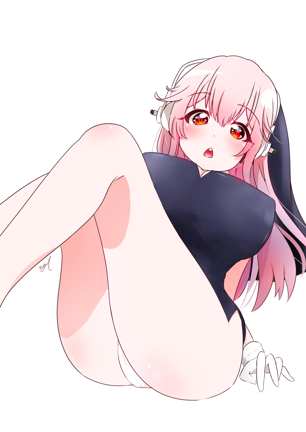 1girl, aki_sakura, blush, breasts, female_focus, gloves, headphones, highres