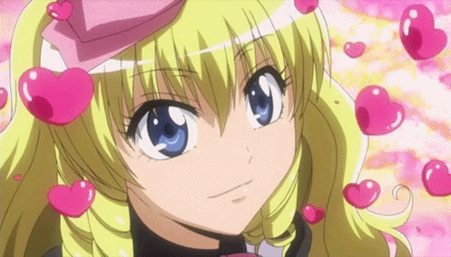 1boy, animated, animated_gif, blonde_hair, blue_eyes, crossdressing, crossdressing_(mtf), drill_hair