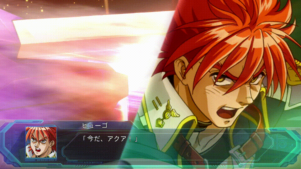 animated, animated_gif, aqua_centolm, blue_hair, bouncing_breasts, breasts, hugo_medio, large_breasts