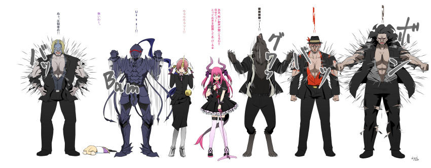 10s, arcueid_brunestud, armor, berserker_(fate/zero), dress, elizabeth_bathory_(fate), elizabeth_bathory_(fate/extra), exploding_clothes