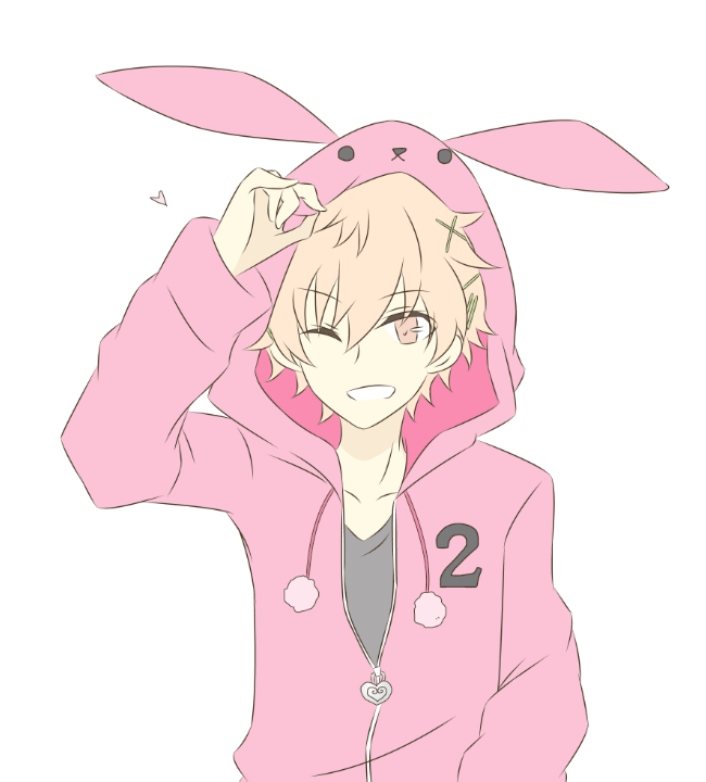 10s, 1boy, animal_hood, bad_id, bad_pixiv_id, blonde_hair, hood, hooded_jacket