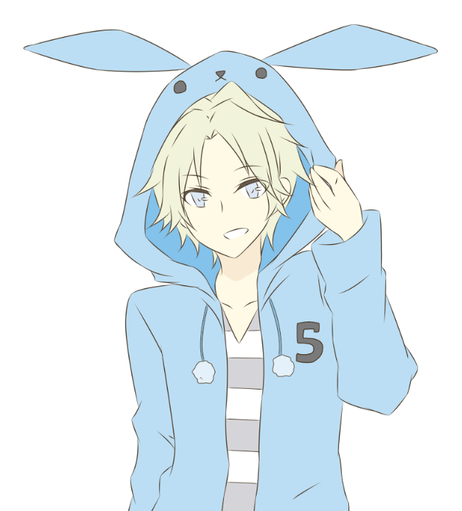 10s, 1boy, animal_hood, bad_id, bad_pixiv_id, blonde_hair, hood, hooded_jacket