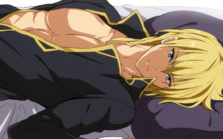 1boy, bad_id, bad_pixiv_id, bed_sheet, blonde_hair, blue_eyes, eldigan_(fire_emblem), fire_emblem