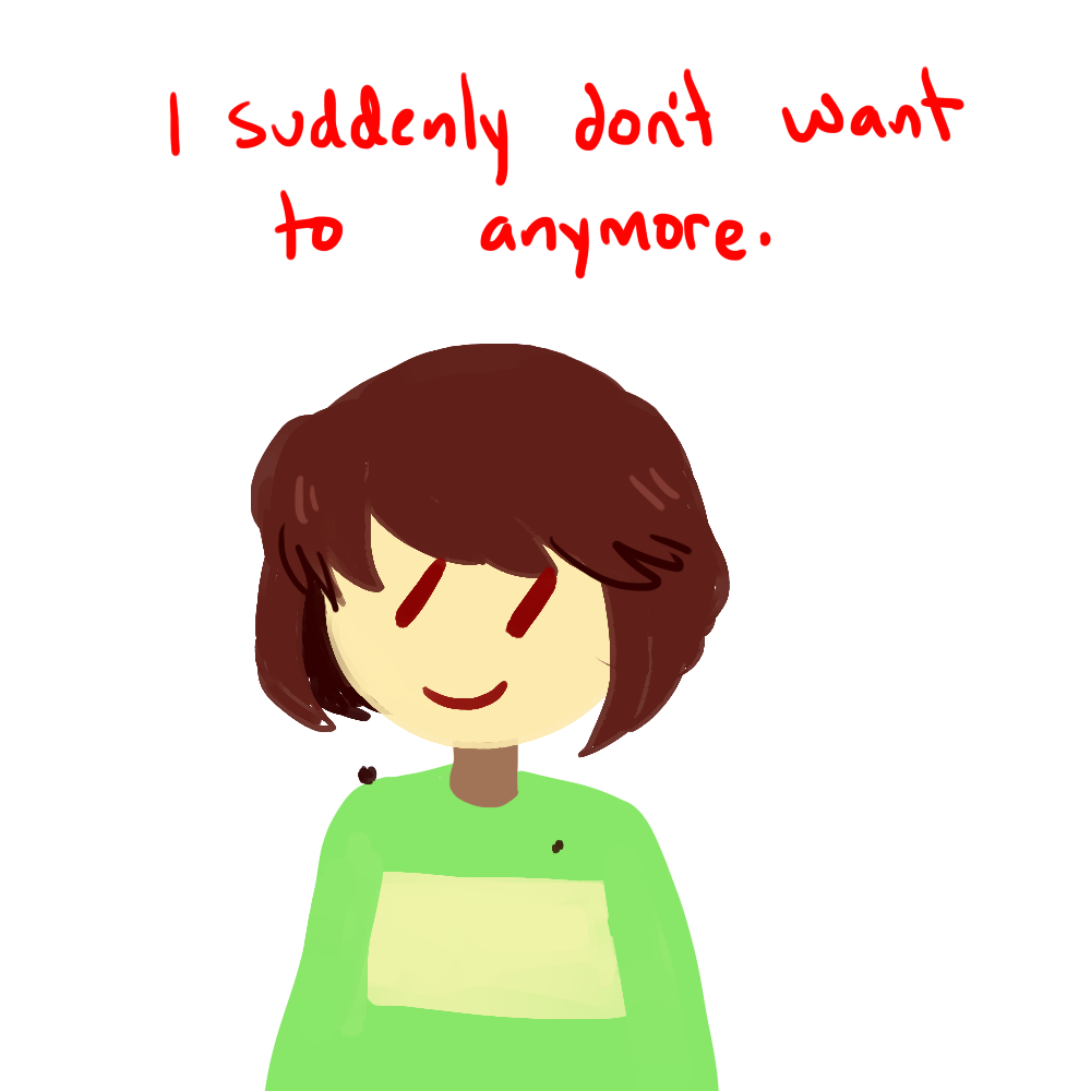 androgynous, brown_hair, chara_(undertale), chibi, commentary, english_text, gender_request, oxi_(oxidization)