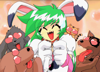 animal, animal_ears, cat, dog, heart, heart-shaped_pupils, lowres, peridot_(puchi_carat)