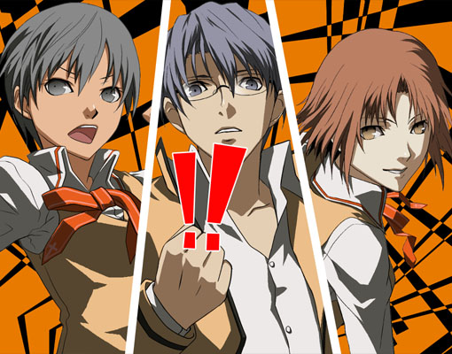 1boy, 2girls, 33, all-out_attack, atlus, dark-skinned_female, dark_skin, fate/stay_night