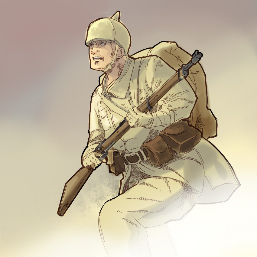 bolt_action, combat_helmet, gabasso, gun, helmet, mauser_98, military, military_uniform, original, pickelhaube, rifle, soldier, weapon, world_war_i