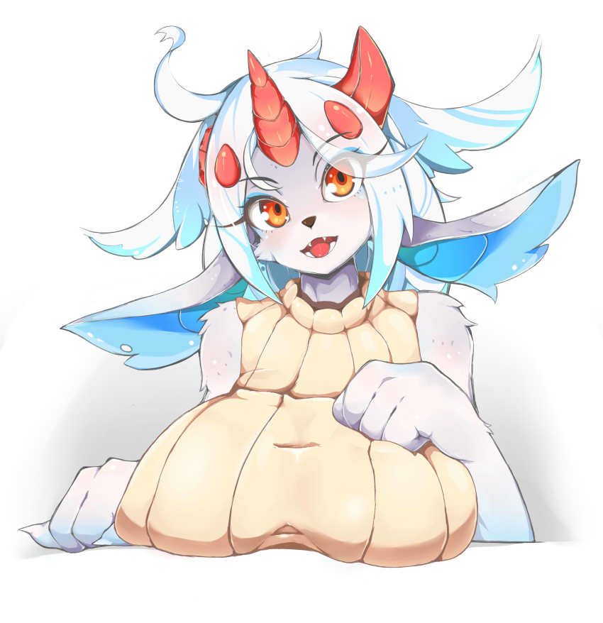 absurdres, brown_eyes, dog, furry, highres, long_hair, open_mouth, pingqiong_xiansheng