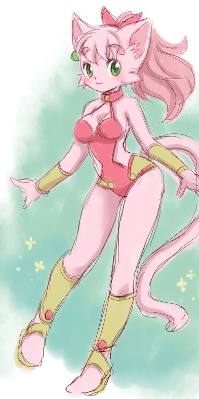 artist_request, cat, character_request, furry, long_hair, pink_hair, ponytail, rpg_densetsu_hepoi