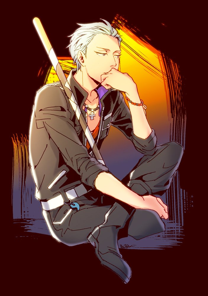 10s, 1boy, bead_bracelet, bead_necklace, beads, bnjgm., bracelet, broom