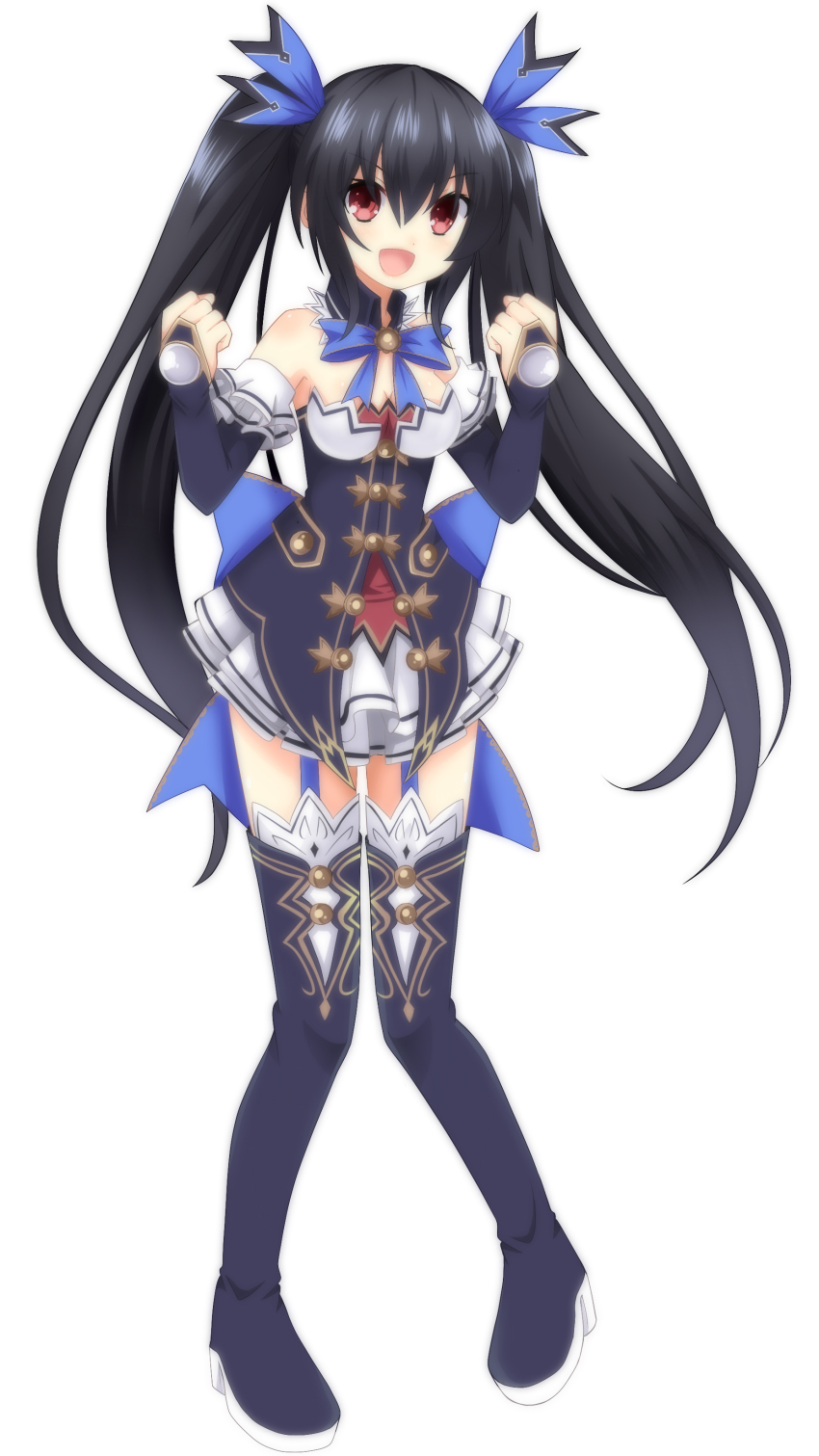 10s, 1girl, absurdres, black_hair, breasts, caro-xy, cleavage, female_focus