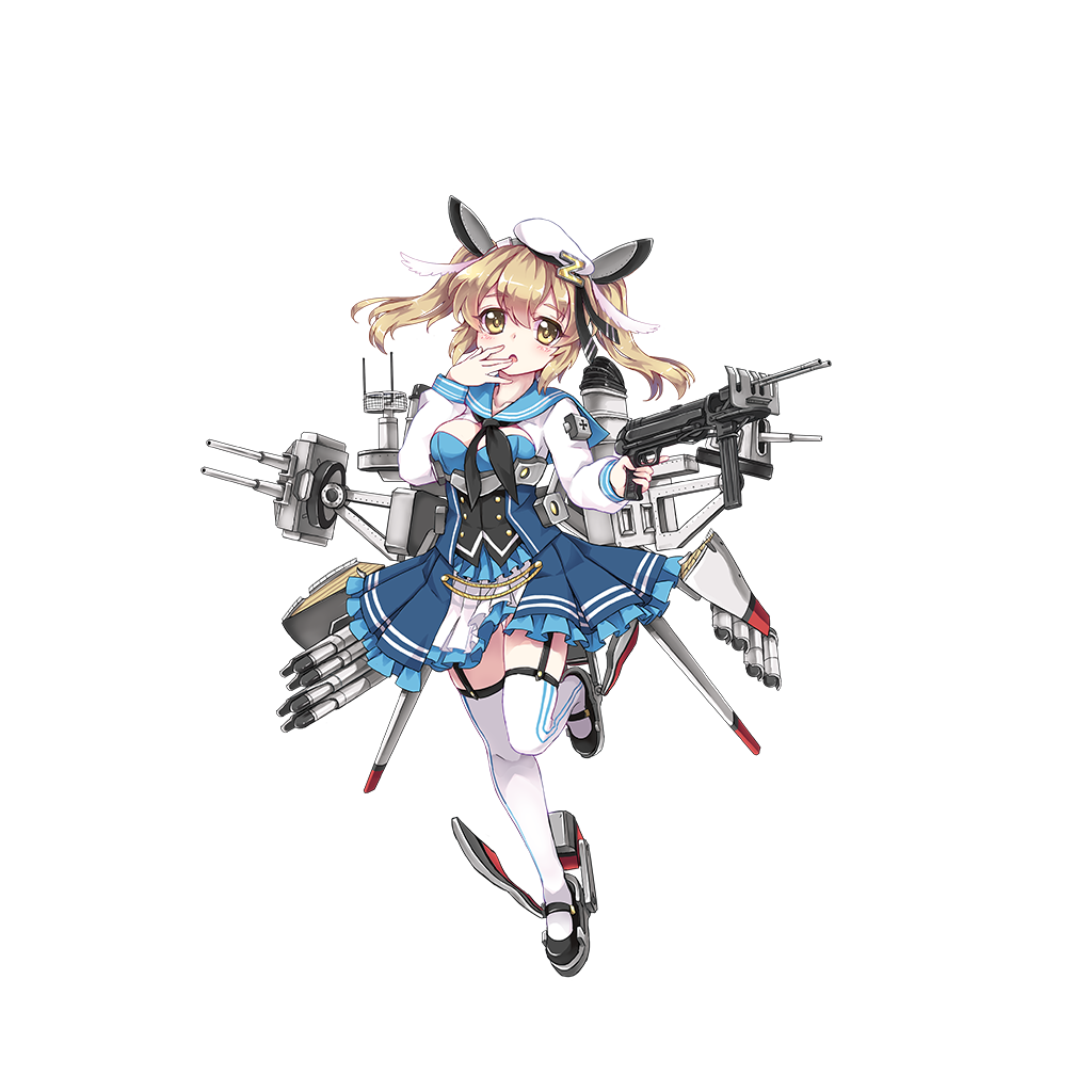 1girl, animal_ears, beret, black_shoes, blonde_hair, blush, breasts, bustier