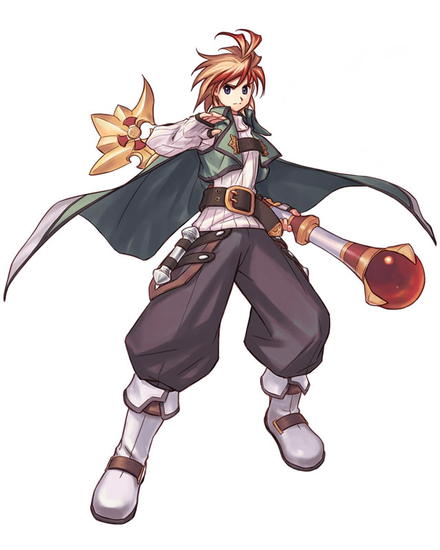 1boy, ahoge, atelier_(series), atelier_iris, atelier_iris_eternal_mana, blonde_hair, blue_eyes, boots