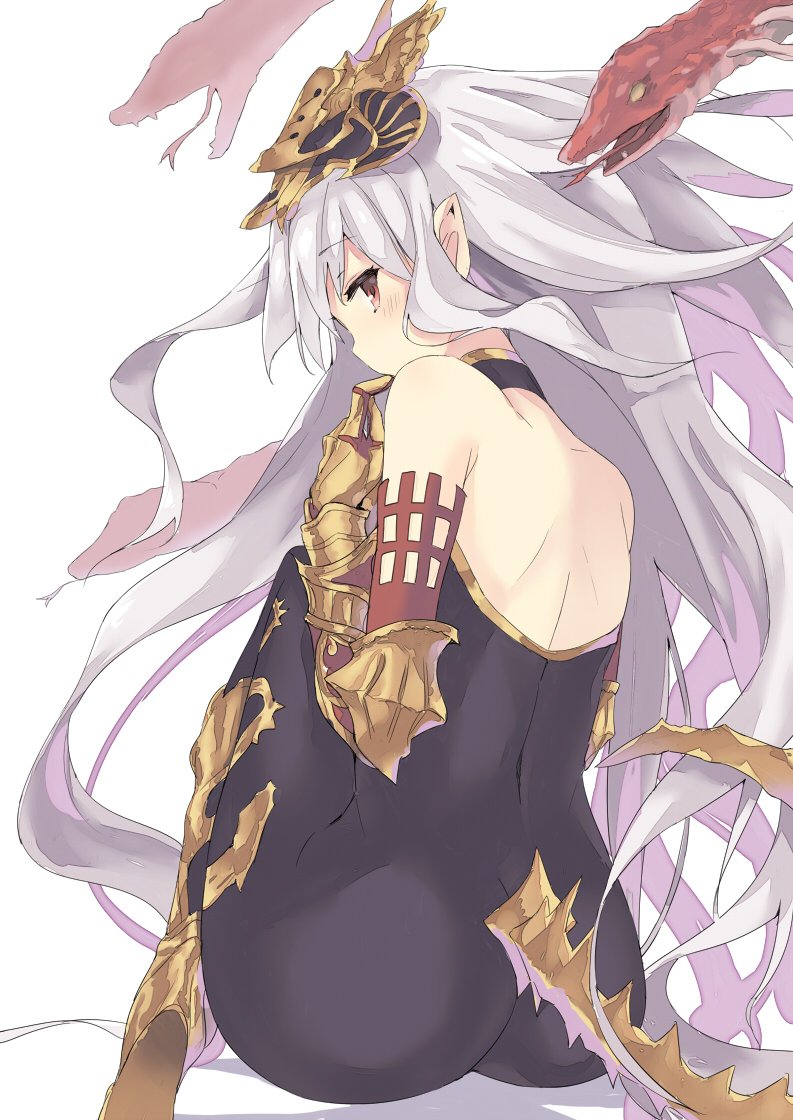 10s, 1girl, a_(nanananaaannaa), ass, bad_id, bad_twitter_id, bare_shoulders, black_pantyhose