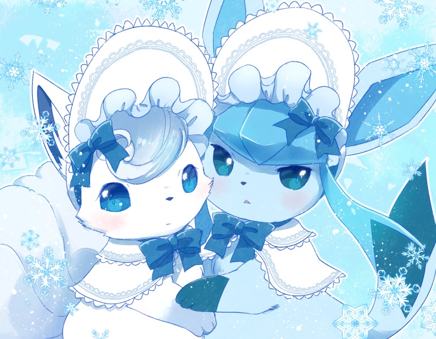 alolan_form, alolan_vulpix, blue_eyes, furry, gen_4_pokemon, gen_7_pokemon, glaceon, kemoribon
