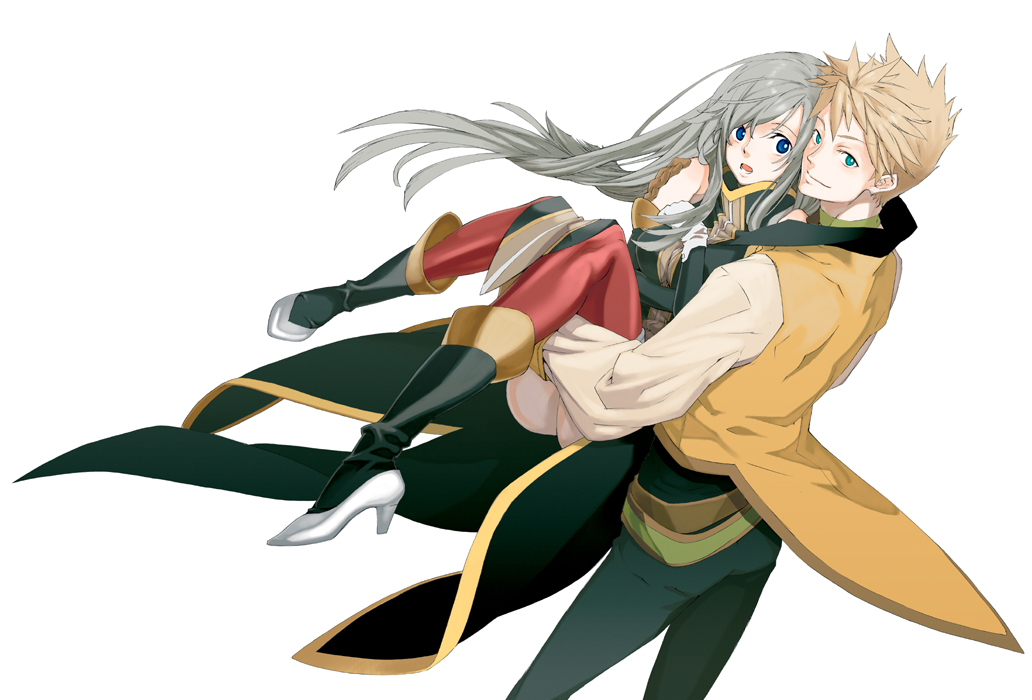 00s, 1boy, 1girl, arm_warmers, belt, black_arm_warmers, blonde_hair, blue_eyes