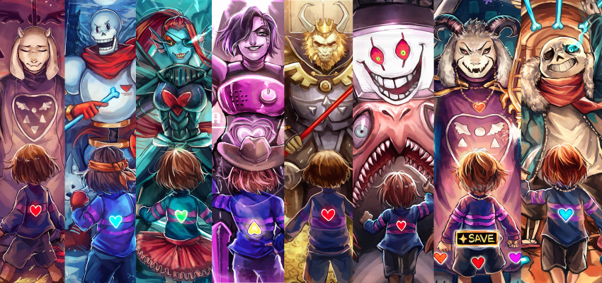 >:d, 2girls, 6+boys, :d, androgynous, android, animal, annoying_dog