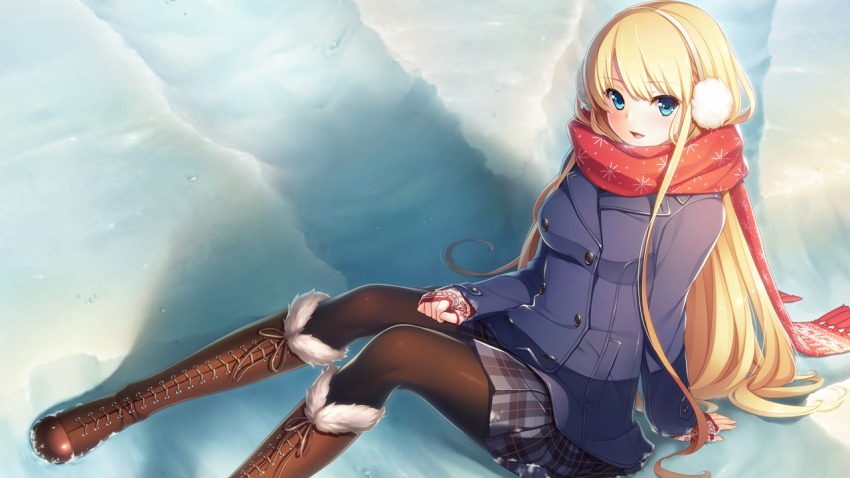1girl, :d, aqua_eyes, arm_support, bethly_rose_daisley, blonde_hair, blush, boots