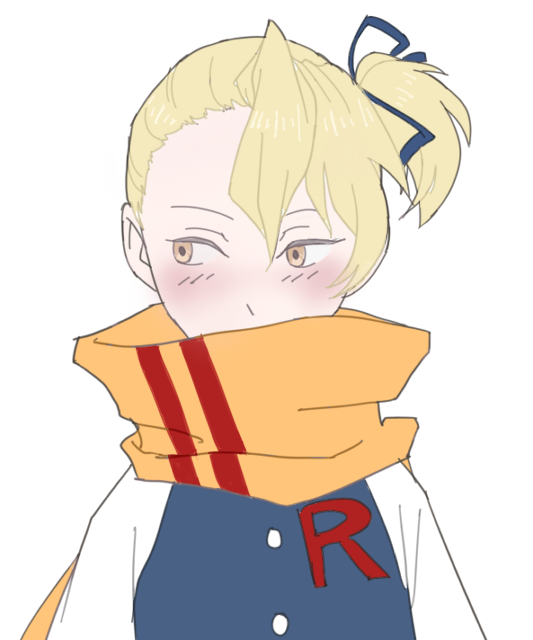 1girl, artist_request, drawfag, female_focus, flat_color, kirishima_kirihiko, kurenai, simple_background