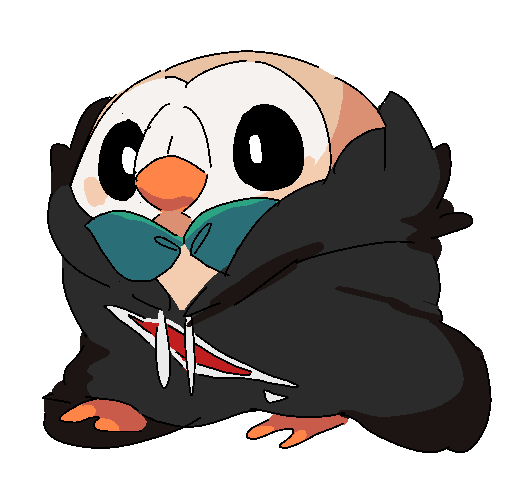 animal_focus, beak, bird, borrowed_clothes, bow, bowtie, clothed_pokemon, cosplay