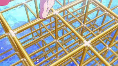 10s, 2girls, abs, animated, animated_gif, ass, black_hair, fuyuzora_kaho