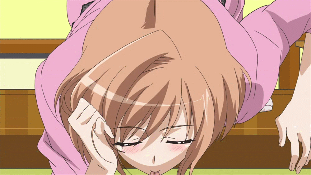 1girl, animated, animated_gif, anime_screenshot, bent_over, female_focus, nogisaka_motoka, pov