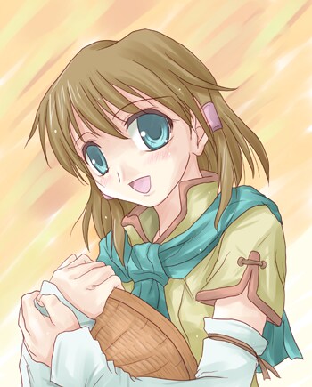 1girl, akudama_geku, brown_hair, female_focus, fire_emblem, fire_emblem:_path_of_radiance, fire_emblem:_radiant_dawn, green_eyes