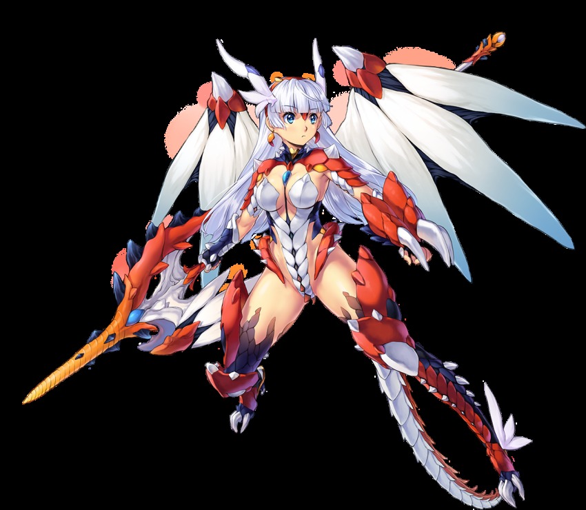 1girl, armor, awakening_(sennen_sensou_aigis), blue_eyes, bodysuit, boots, breasts, cleavage