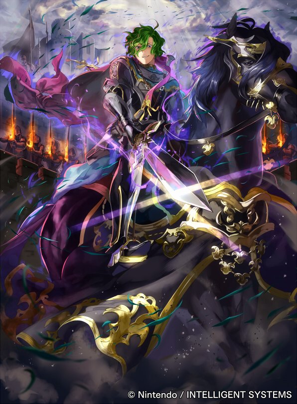 armor, armored_boots, aura, blue_eyes, boots, cape, castle, cloud