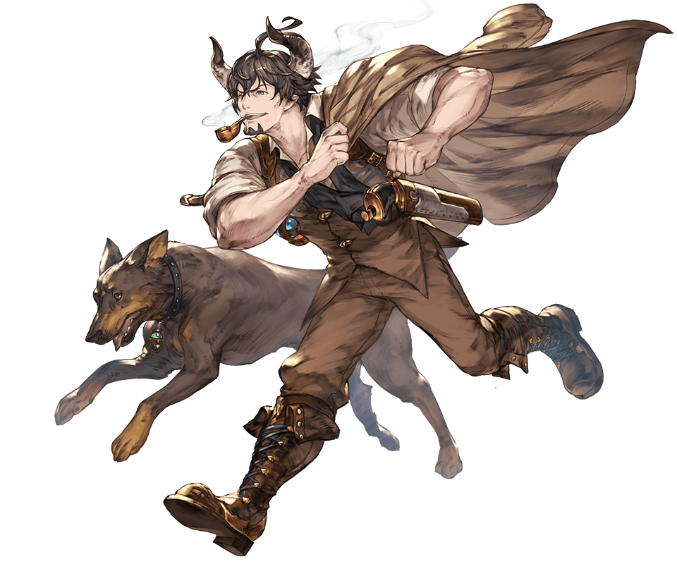 10s, 1boy, ahoge, barawa, beard, boots, brown_eyes, brown_hair