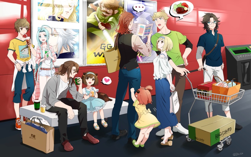 ..., 10s, 4girls, 5boys, aletheia_(granblue_fantasy), altheia, arudora, bag