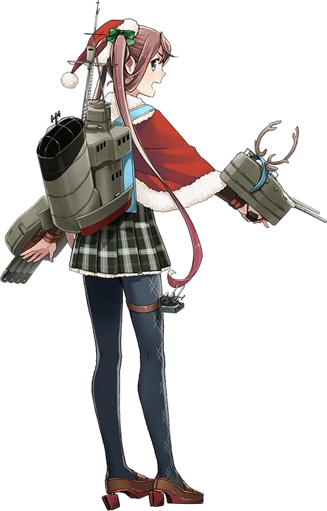 10s, 1girl, antlers, asagumo_(christmas)_(kancolle), asagumo_(kancolle), bow, bowtie, brown_hair