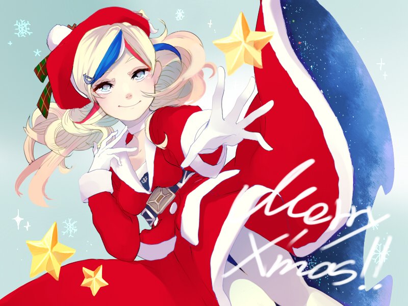 10s, 1girl, anchor_hair_ornament, belt, beret, blonde_hair, blue_eyes, blue_hair