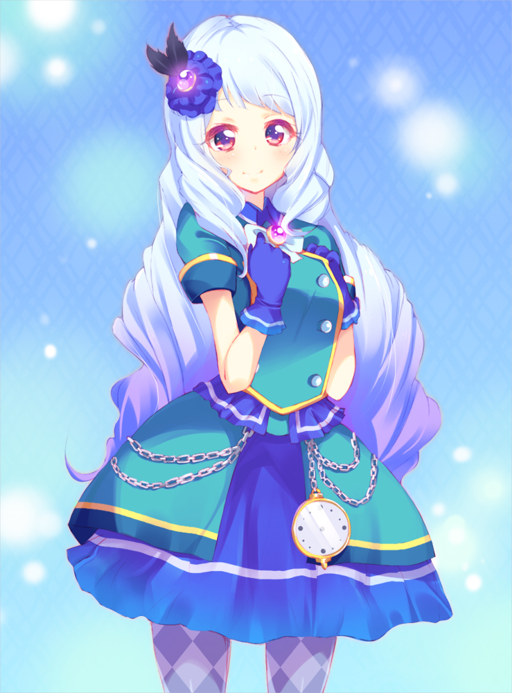 10s, 1girl, aikatsu!, aikatsu!_(series), aikatsu_stars!, argyle_clothes, argyle_pantyhose, chain