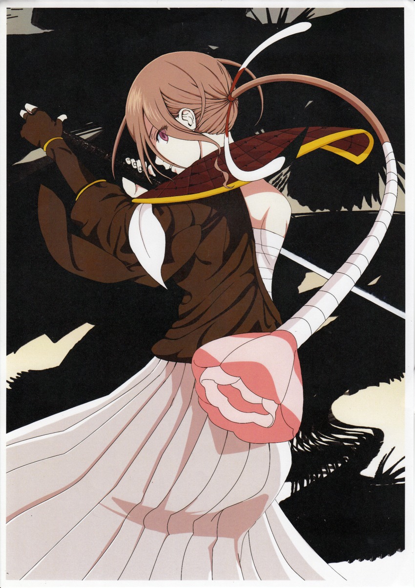 10s, 1girl, akane_(mahoiku), akane_(mahou_shoujo_ikusei_keikaku), brown_hair, female_focus, fingerless_gloves, gloves