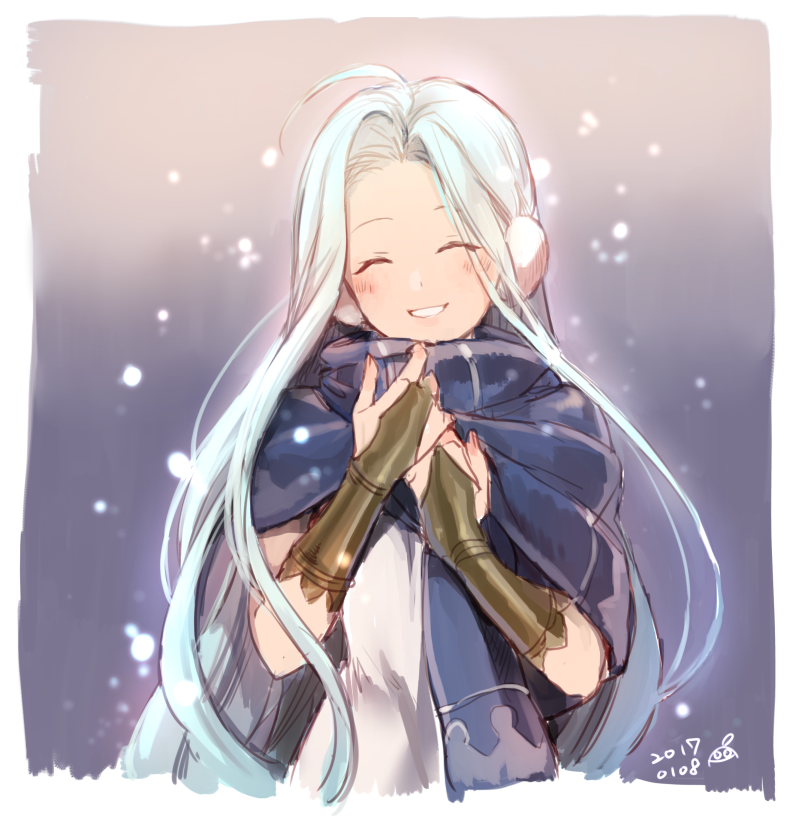 10s, 1girl, 2017, ahoge, bad_id, bad_pixiv_id, blue_eyes, blue_hair