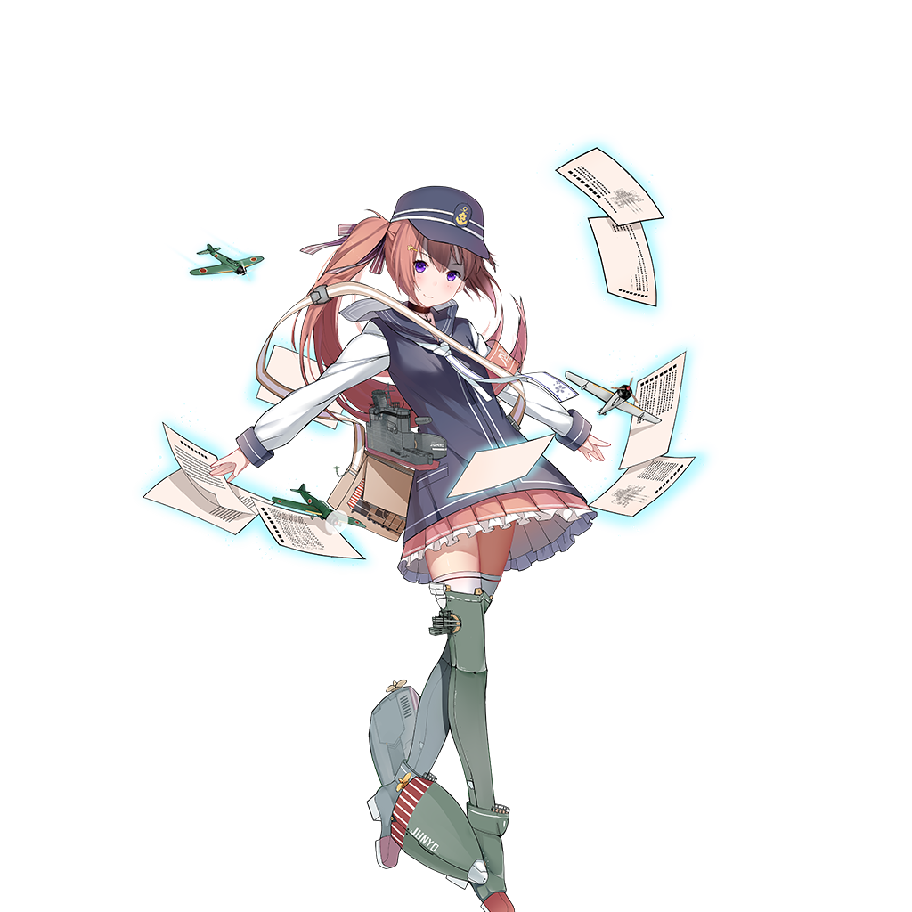 1girl, aircraft, anchor_choker, armband, bag, blue_hat, blue_vest, blush