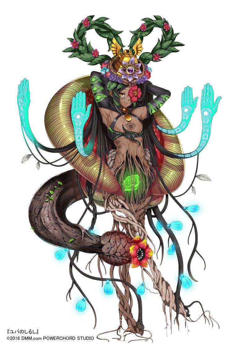 1boy, androgynous, black_hair, botamochi_kagen, dark-skinned_male, dark_skin, disembodied_hand, extra_arms