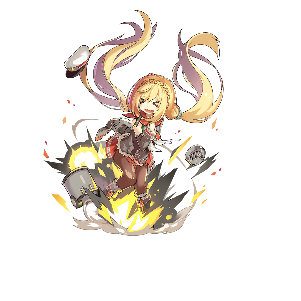 >_<, 1girl, admiral_scheer_(warship_girls_r), alternate_costume, black_boots, blonde_hair, boots, braid