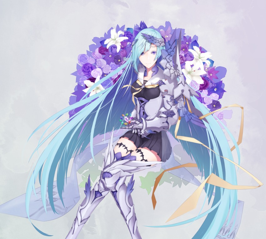 1girl, armor, breasts, brynhild_(fate), brynhild_(third_ascension)_(fate), fate/grand_order, fate/prototype, fate/prototype:_fragments_of_blue_and_silver