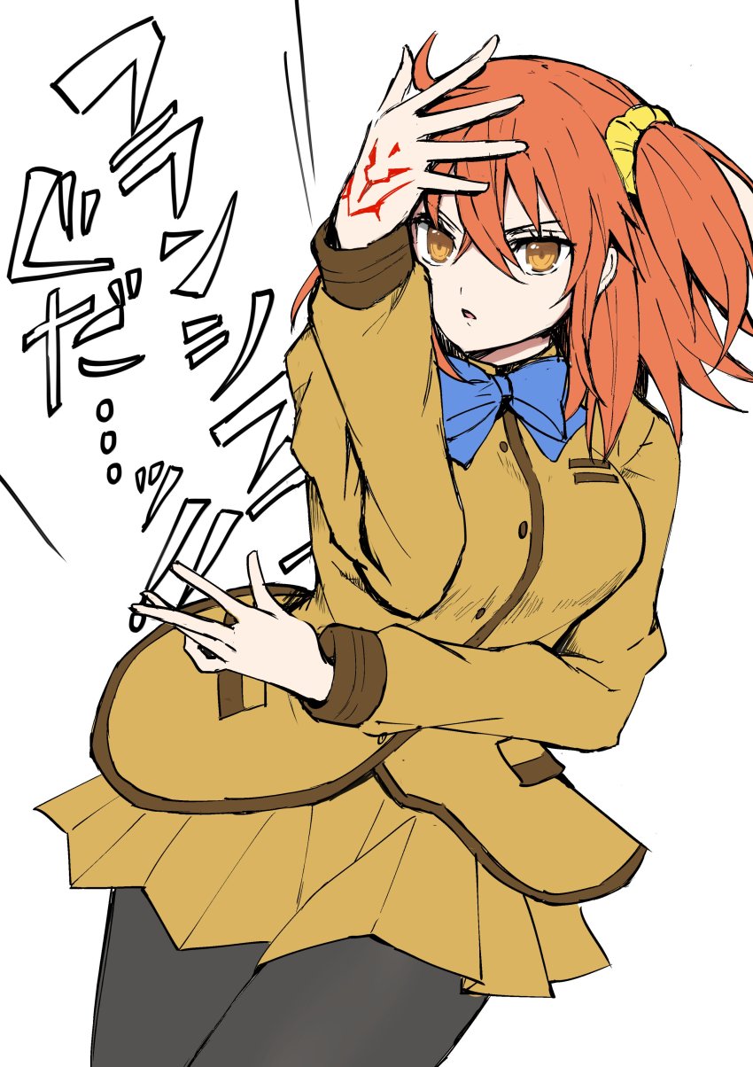 10s, 1girl, absurdres, bad_id, bad_twitter_id, black_pantyhose, blue_bow, bow