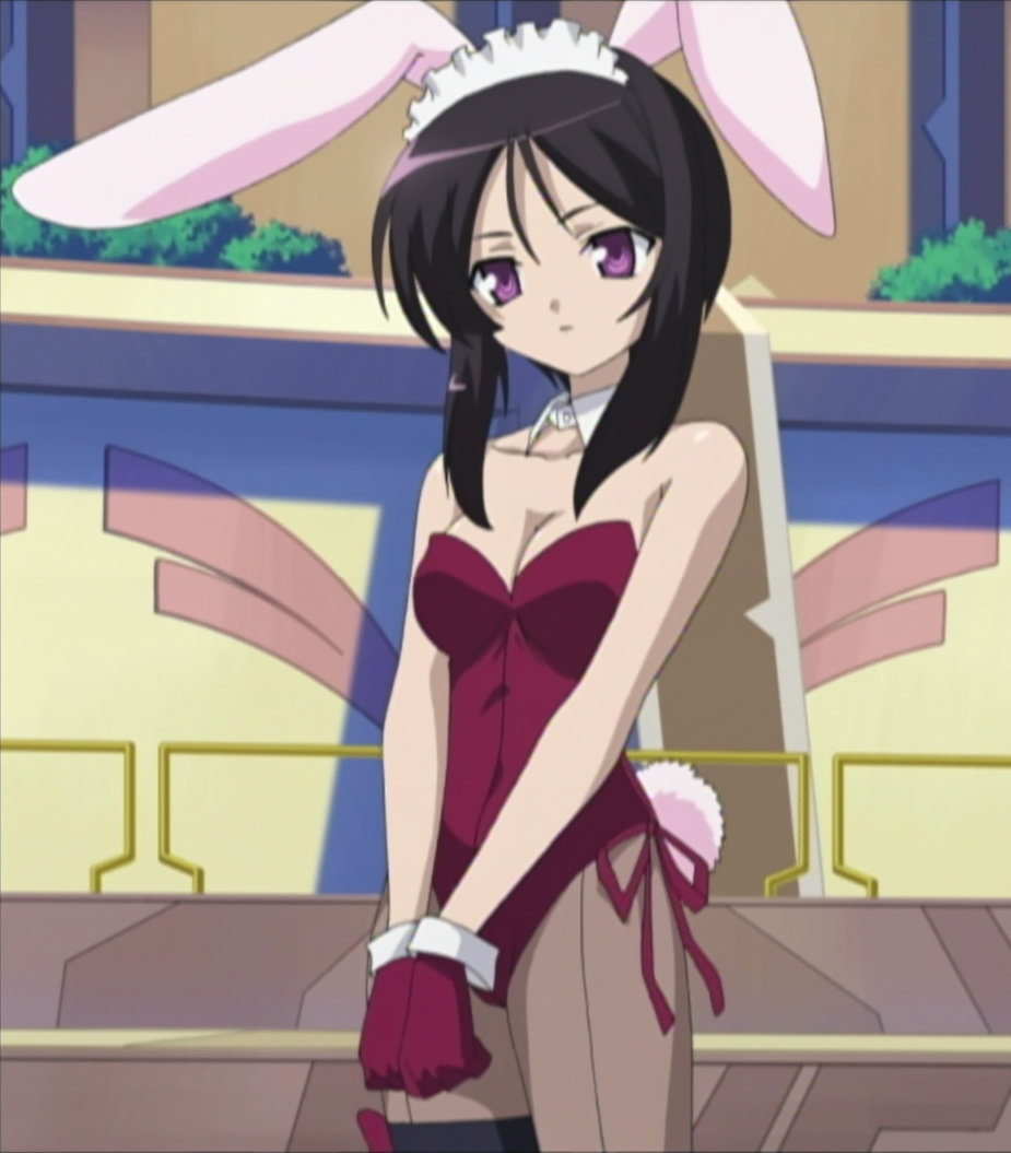00s, animal_ears, anime_screenshot, black_hair, eneus, fake_animal_ears, gloves, magician's_academy