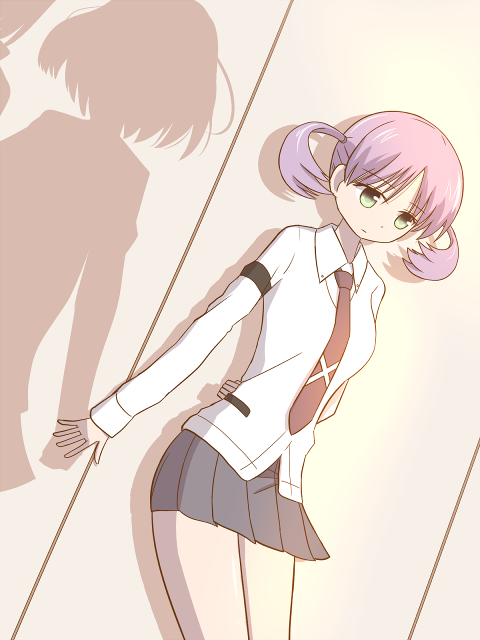 3girls, bad_id, bad_pixiv_id, cardigan, green_eyes, hanada_kirame, highres, multiple_girls