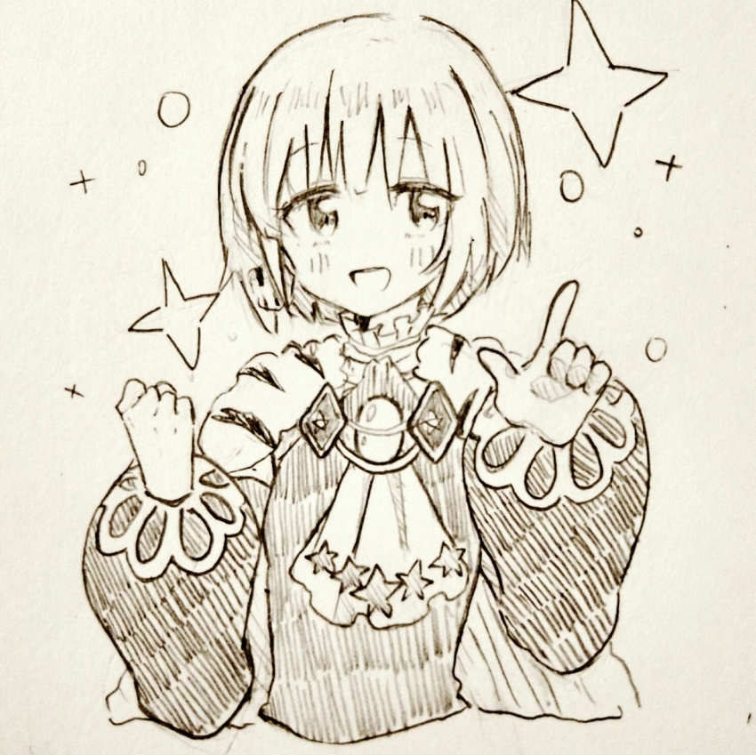 10s, 1girl, female_focus, highres, lapis_lazuline, mahou_shoujo_ikusei_keikaku, mahou_shoujo_ikusei_keikaku_restart, monochrome