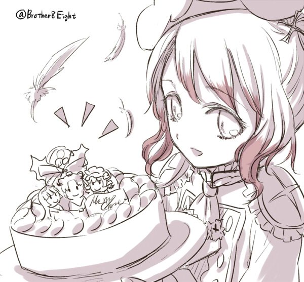 10s, 1girl, cake, clantail, female_focus, food, mahou_shoujo_ikusei_keikaku, mahou_shoujo_ikusei_keikaku_restart