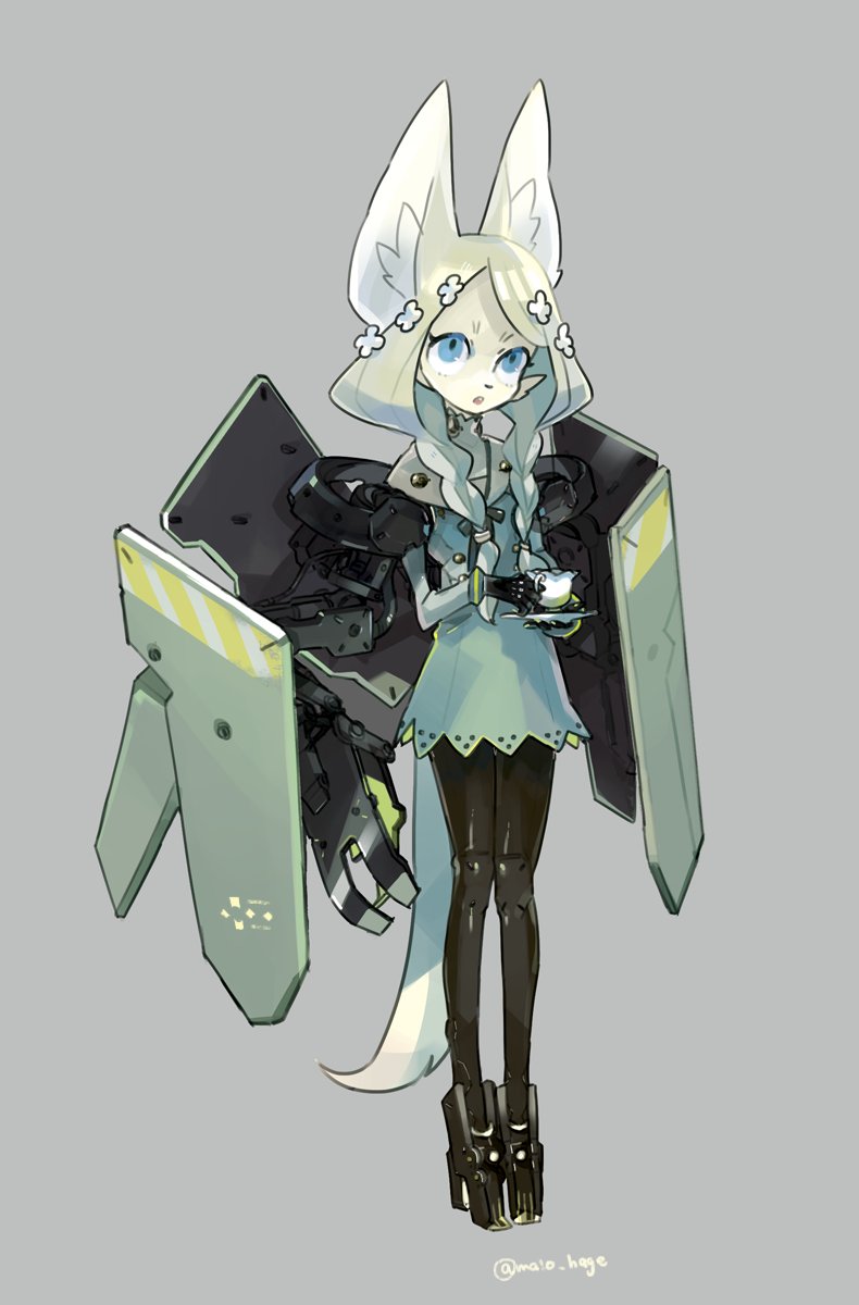 blonde_hair, blue_eyes, dog, furry, highres, long_hair, maio