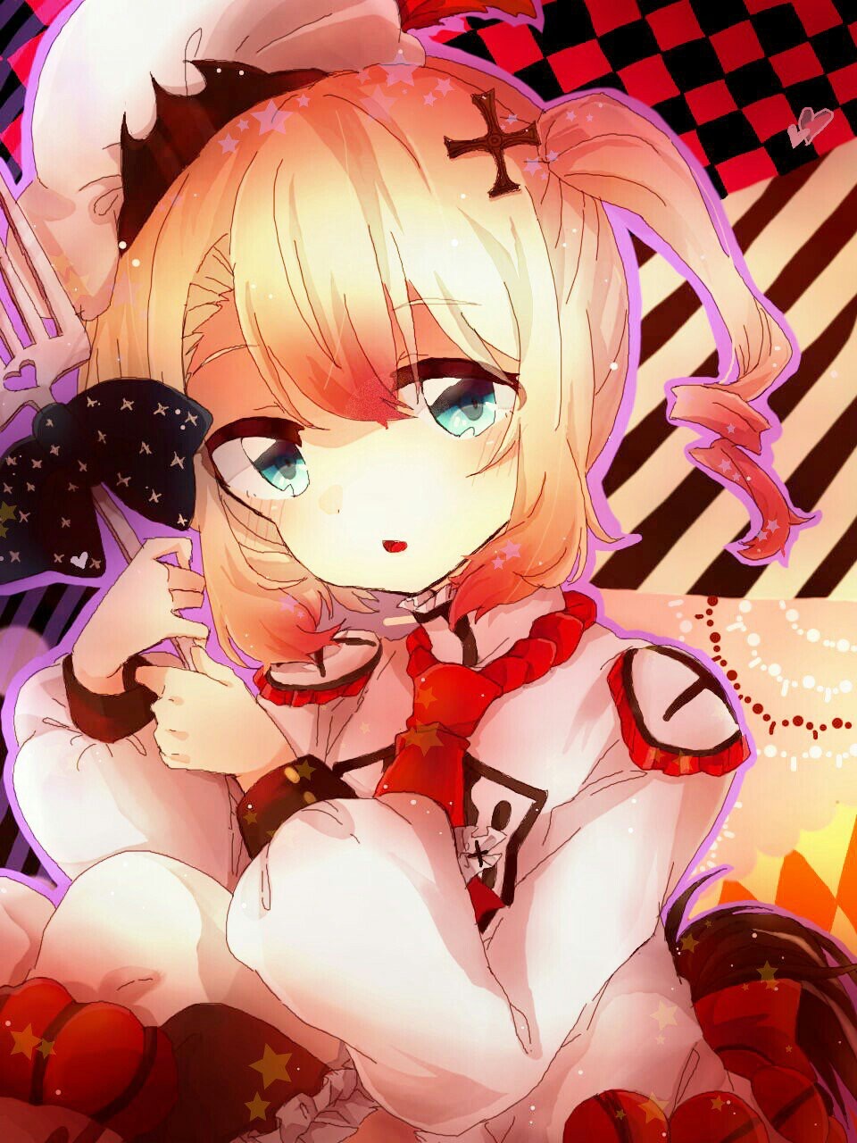 10s, 1girl, bad_id, bad_twitter_id, blonde_hair, female_focus, highres, mahou_shoujo_ikusei_keikaku