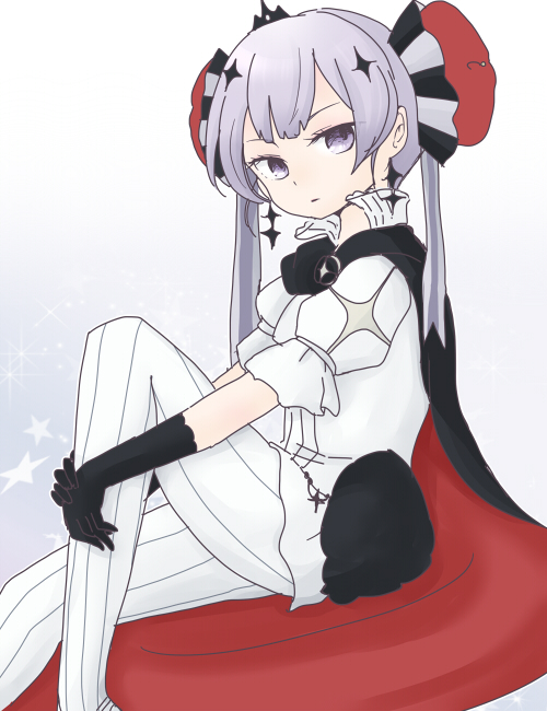 10s, 1girl, 6269, female_focus, gloves, hugging_own_legs, leg_up, mahou_shoujo_ikusei_keikaku