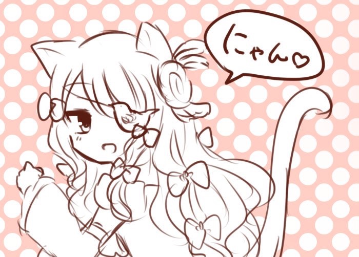 10s, animal_ears, cat_ears, cat_tail, eyepatch, kemonomimi_mode, long_hair, mahou_shoujo_ikusei_keikaku